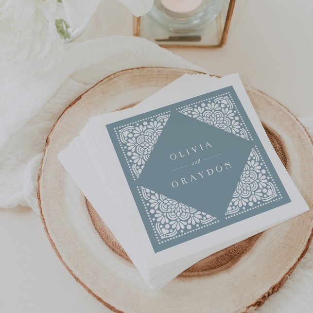 Beaux Arts Personalized Wedding Napkin (Creator Uploaded)