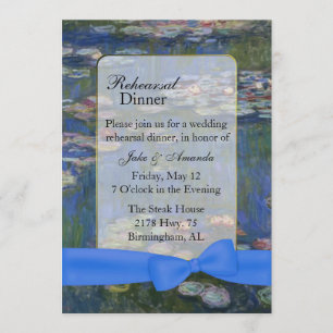 Beaux-Arts Water Lys Invitation de répétition Mari
