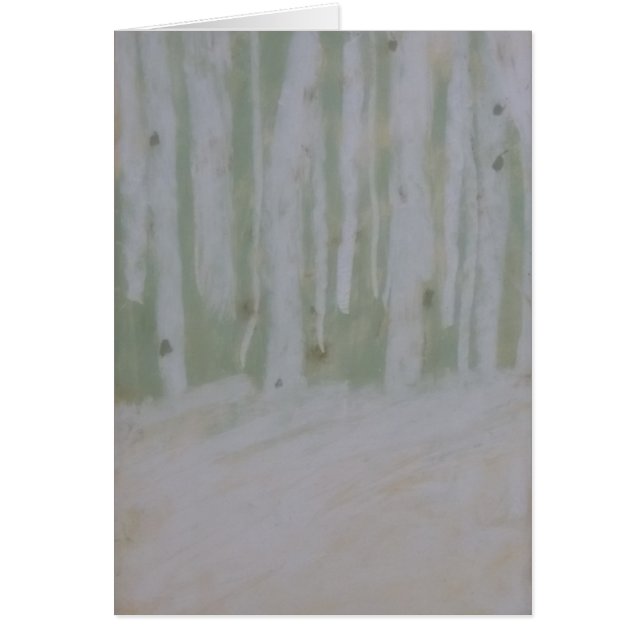 Beaux bouleaux sur le sol de la forêt adoucie par  (Devant)