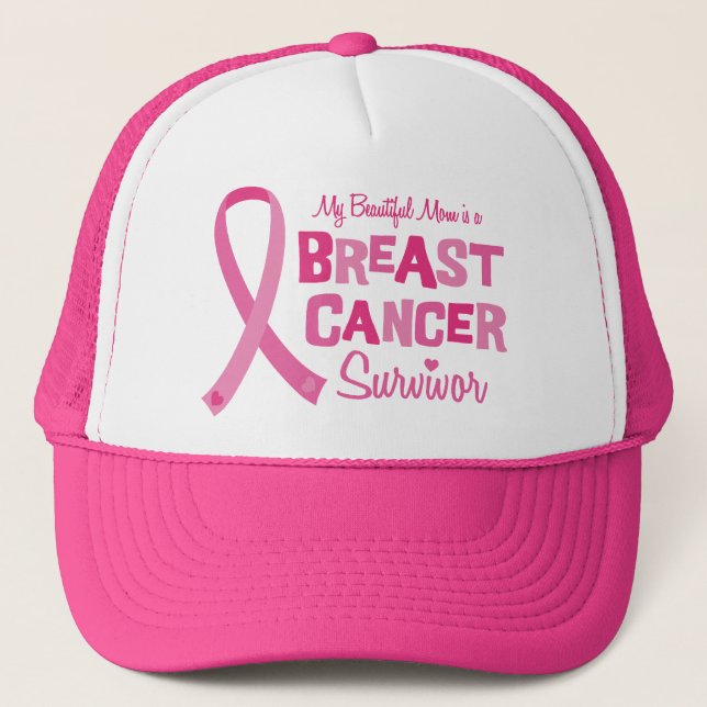 Beaux casquettes de survivant de cancer du sein de (Devant)