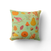 Beaux coussins à lancer vert et blanc