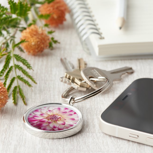 Beaux“Gaye Elise Beda”, “Pink Flower”, Bags Keychain (Side)