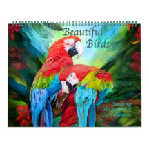 Beaux Oiseaux Calendrier artistique