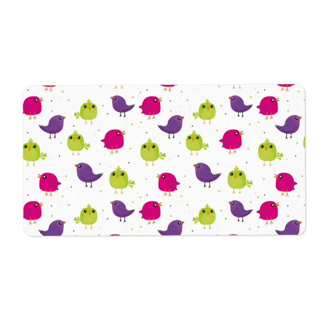 Beaux oiseaux colorés (Devant)