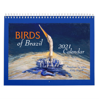 Beaux "OISEAUX du Brésil" Calendrier 2021