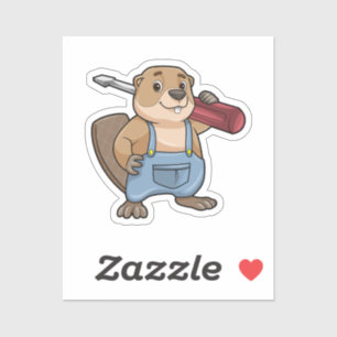 Beaver as Craftsman with Wrench