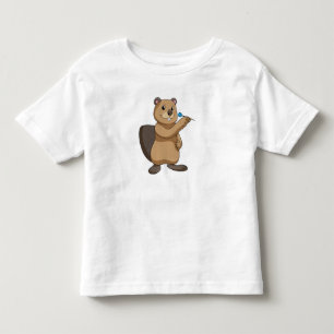 Beaver at Darts with Dart Toddler T-shirt