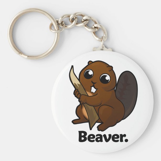 Beaver Keychains & Key Rings Zazzle CA