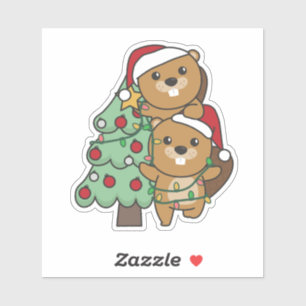 Beaver Christmas Tree Christmas Animals Beavers