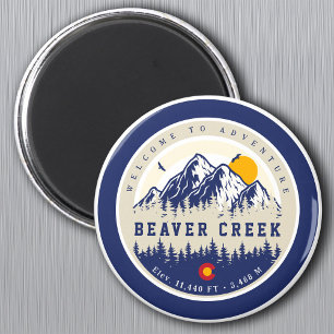 Beaver Creek Colorado Flag Mountain Ski Souvenir Magnet