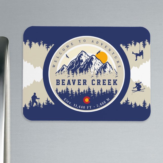 Beaver Creek Colorado Flag Mountain Ski Souvenir Magnet (Creator Uploaded)