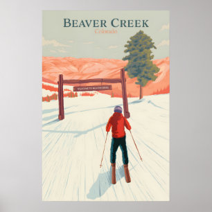 Beaver Creek Colorado Ski Resort Travel Poster