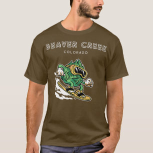 Beaver Creek New Colorado  Funny Snowboarding Beer T-Shirt