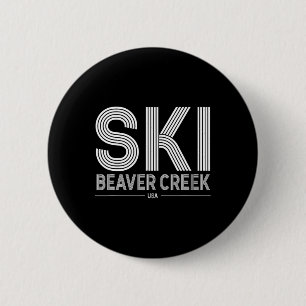 Beaver Creek Ski Resort Usa Rocky Mountains Americ 2 Inch Round Button