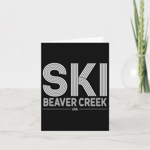 Beaver Creek Ski Resort Usa Rocky Mountains Americ Card