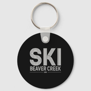 Beaver Creek Ski Resort Usa Rocky Mountains Americ Keychain