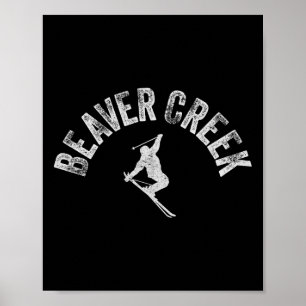 Beaver Creek Ski Vintage Skiing Retro Style Poster