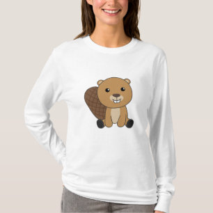 Beaver Cute Rodents For Kids Funny Beaver T-Shirt