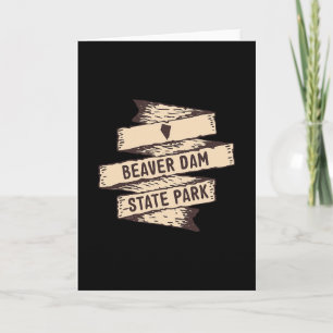Beaver Dam State Park Nevada Nv Wooden Sign Vacati Card