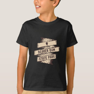 Beaver Dam State Park Nevada Nv Wooden Sign Vacati T-Shirt