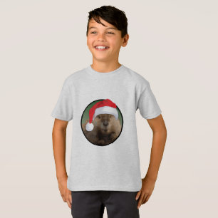 Beaver de Noël - T-shirt de base pour enfants