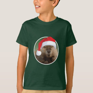 Beaver de Noël - T-shirt de base pour enfants