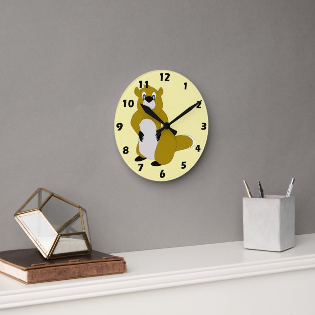 Beaver Design Round Clock (Office)