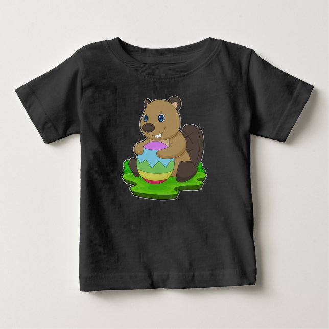 Beaver Easter Easter egg Baby T-Shirt (Front)
