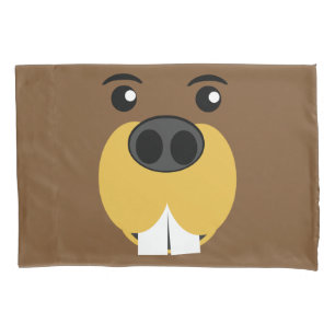 Beaver Face Pillowcase