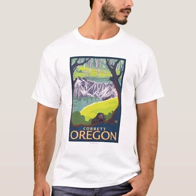 Beaver Family - Corbett, Oregon T-Shirt (Front)