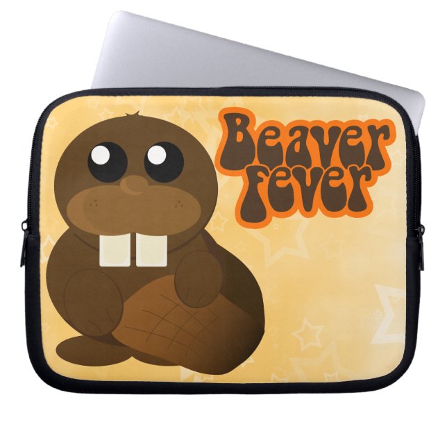 Beaver Fever Laptop Sleeve (Front)