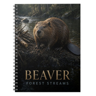 Beaver Forest Streams Wildlife ANIMAL Notebook
