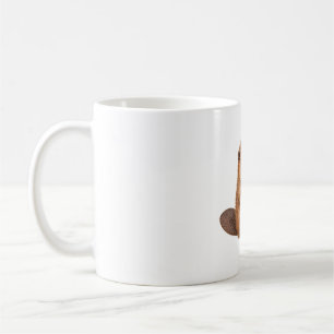 Beaver Gnawing a Birch Twig Coffee Mug