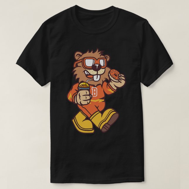 Beaver Hero  T-Shirt (Design Front)