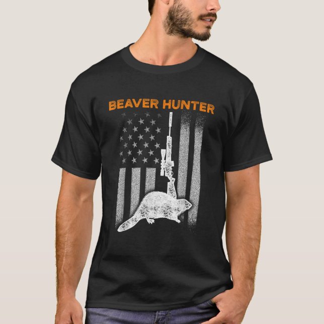 Beaver Hunting Season Hunt Hunter T-Shirt (Front)