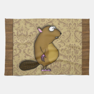 Beaver in Profile Kitchen Towel