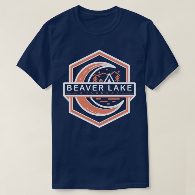 beaver lake arkansas moon shine hexa T-Shirt (Design Front)