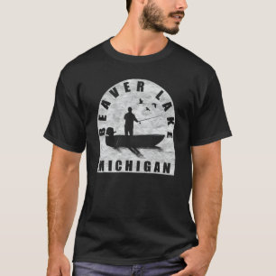 Beaver Lake Fishing Michigan T-Shirt