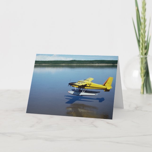Beaver, landing on river card (Front)