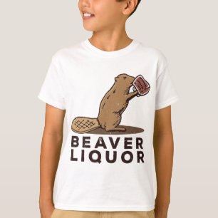 Beaver Liquor Drinking T-Shirt