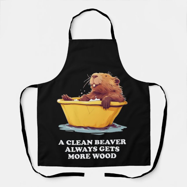 Beaver Lover Bath Apron (Front)