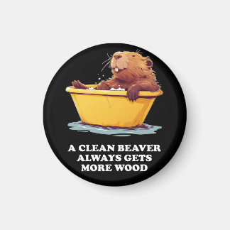 Beaver Lover Bath Magnet