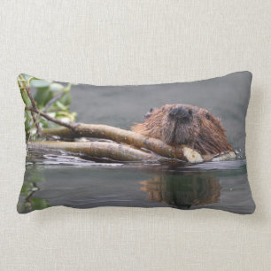 beaver lumbar pillow