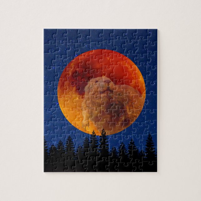 Beaver Moon in November Jigsaw Puzzle (Vertical)