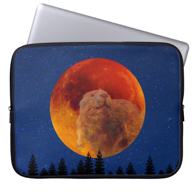 Beaver Moon in November Laptop Sleeve (Front)