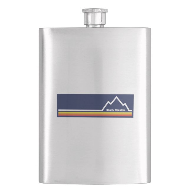 Beaver Mountain Resort Hip Flask (Front)