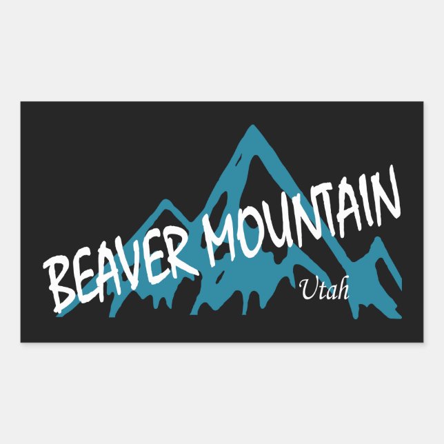 Beaver Mountain Resort Mountains Sticker (Front)