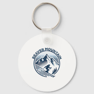 Beaver mountain utah ski resort colorado skiing  keychain