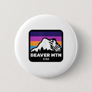 Beaver Mountain Utah Skiing Snowboarding Family Sk 2 Inch Round Button