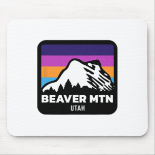 Beaver Mountain Utah Skiing Snowboarding Family Sk Mouse Pad